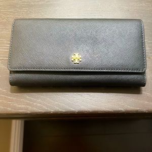 Tory Burch Saffiano Leather Trifold Wallet